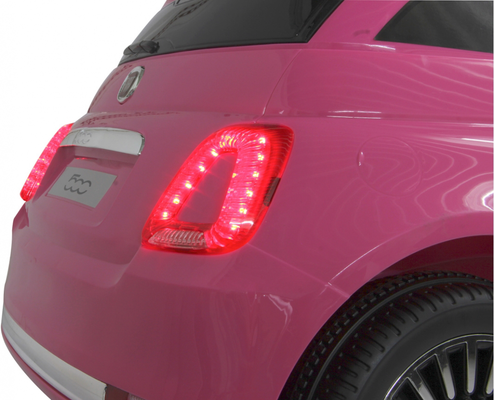 Coche Electrico Infantil Fiat 500 Fucsia 12v